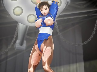 Street Fighter Li disgrace bondage