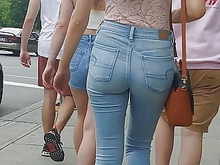 Nice booty candid walking in the streets